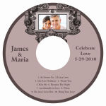Baroque CD Wedding Labels